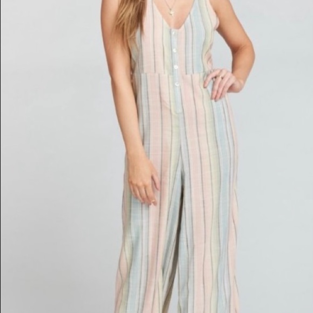 Show Me Your MuMu Striped Romper Medium